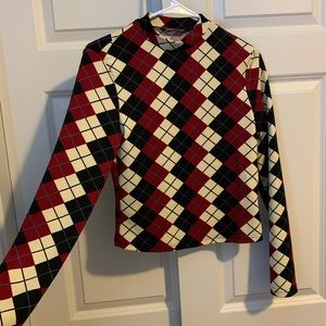 Shein long sleeve top with small collar